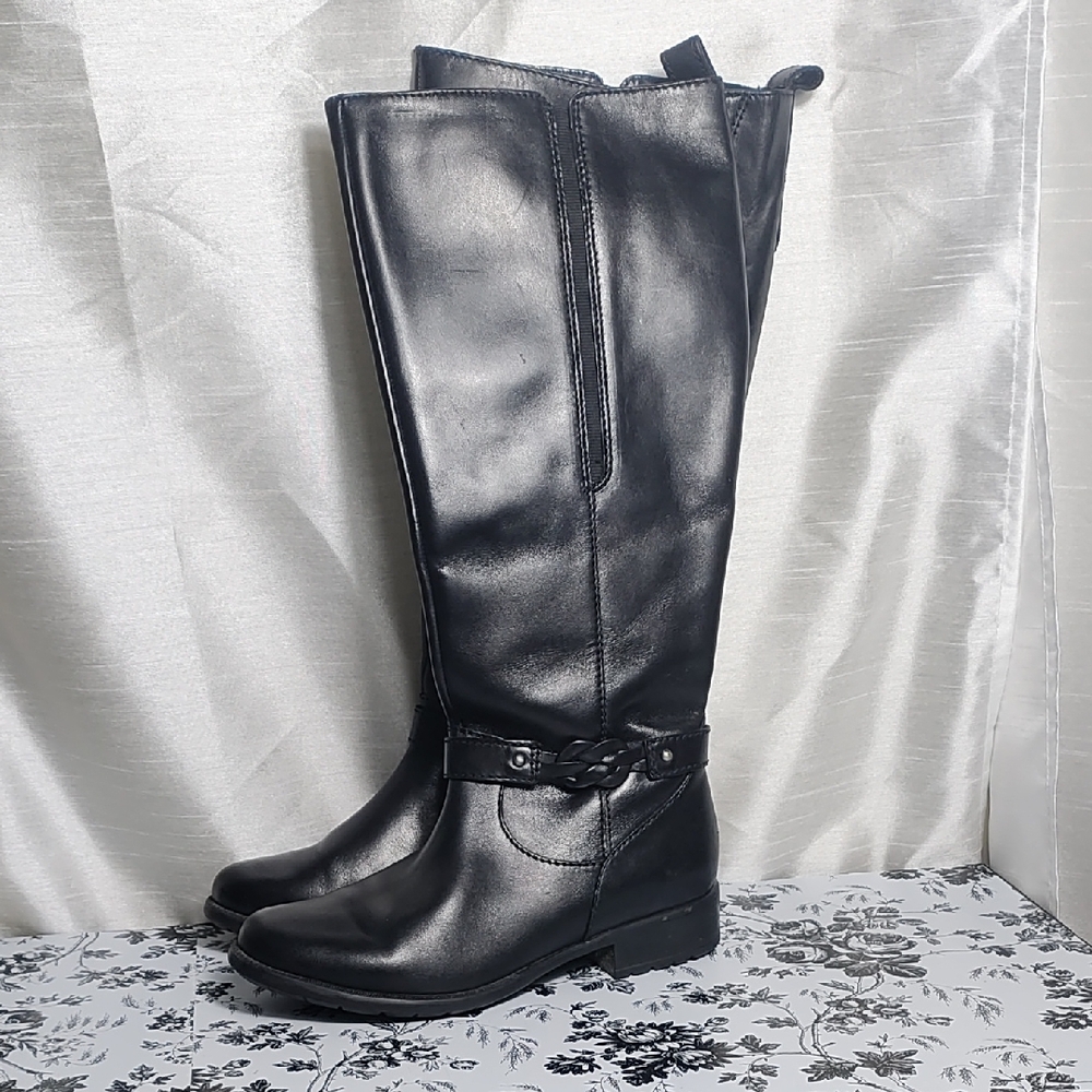 Clarks Black Over the Knee Boots
